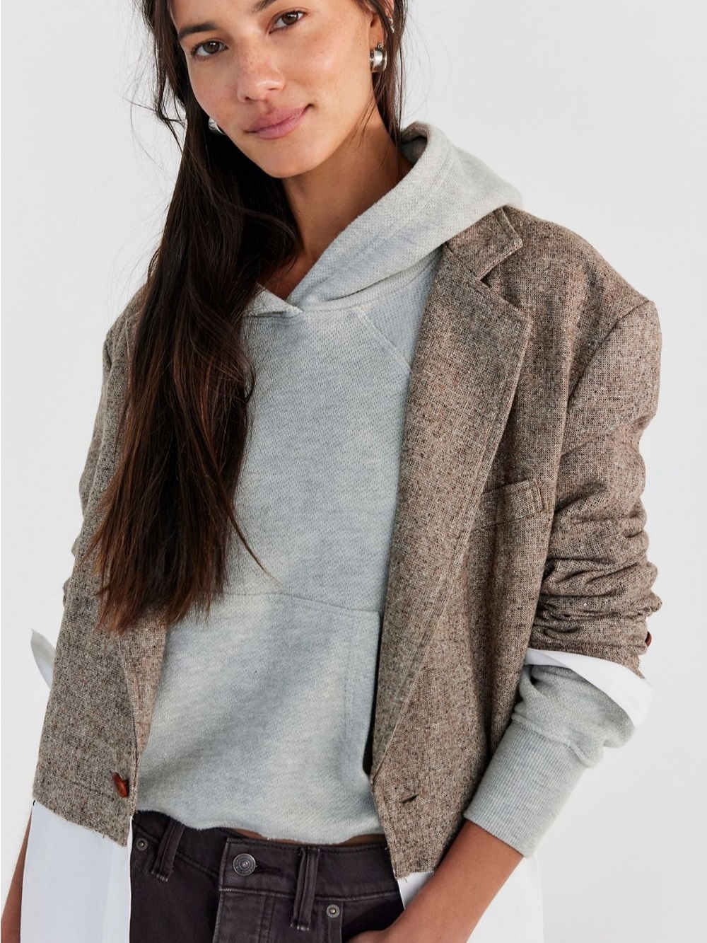 Free People With Everything Sweatshirt Hoodie Athleisure Gym - Picture 3 of 12